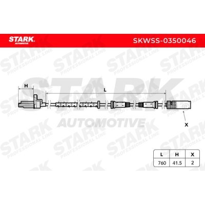 Czujnik ABS Stark SKWSS-0350046 SKWSS-0350046 - foto 3