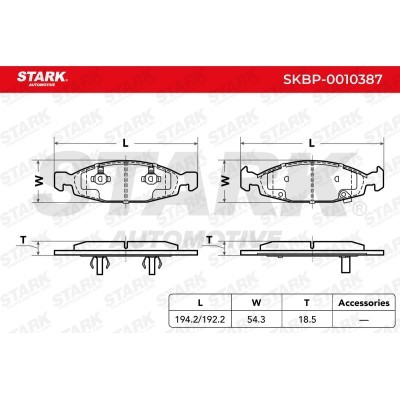 Klocki hamulcowe Stark SKBP-0010387 SKBP-0010387 - foto 3