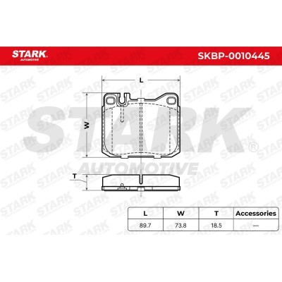 Klocki hamulcowe Stark SKBP-0010445 SKBP-0010445 - foto 3