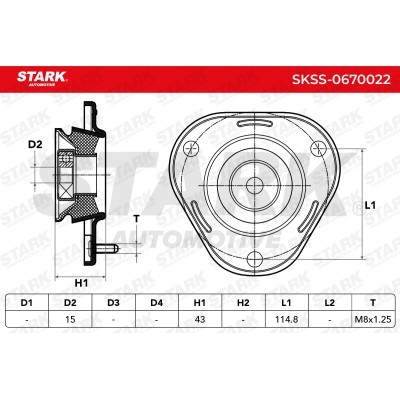 Mocowanie Amortyzatora Stark SKSS-0670022 SKSS-0670022 - foto 3