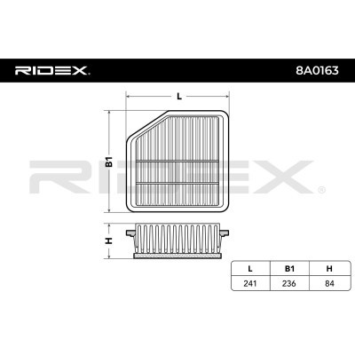 Filtr Powietrza RIDEX 8A0163 8A0163 - foto 6