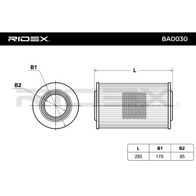 Filtr Powietrza RIDEX 8A0030 8A0030 - foto 3