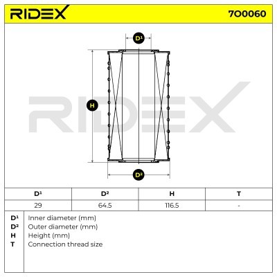 Filtr Oleju RIDEX 7O0060 7O0060 - foto 5