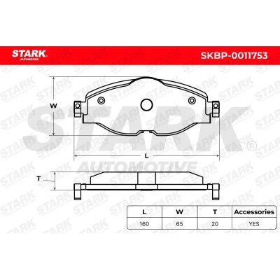 Klocki hamulcowe Stark SKBP-0011753 SKBP-0011753 - foto 5