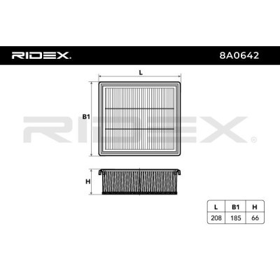 Filtr Powietrza RIDEX 8A0642 8A0642 - foto 5