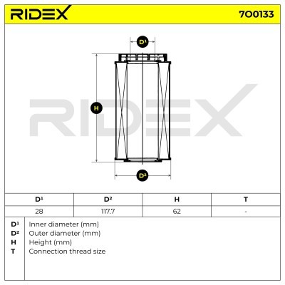 Filtr Oleju RIDEX 7O0133 7O0133 - foto 5