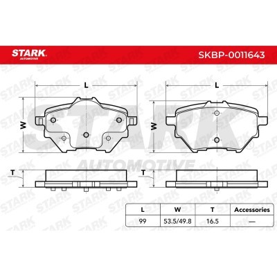 Klocki hamulcowe Stark SKBP-0011643 SKBP-0011643 - foto 4