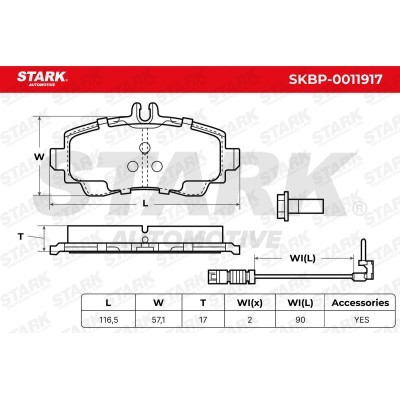 Klocki hamulcowe Stark SKBP-0011917 SKBP-0011917 - foto 6