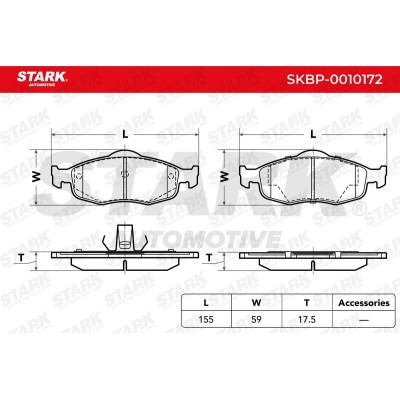 Klocki hamulcowe Stark SKBP-0010172 SKBP-0010172 - foto 5