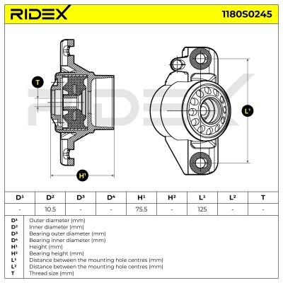 Mocowanie Amortyzatora RIDEX 1180S0245 1180S0245 - foto 6
