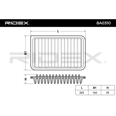 Filtr Powietrza RIDEX 8A0310 8A0310 - foto 6