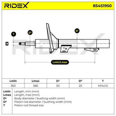 Amortyzator RIDEX 854S1950 854S1950 - foto 6