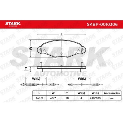 Klocki hamulcowe Stark SKBP-0010306 SKBP-0010306 - foto 3