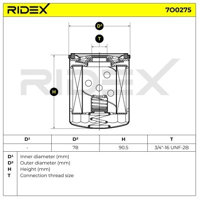 Filtr Oleju RIDEX 7O0275 7O0275 - foto 5