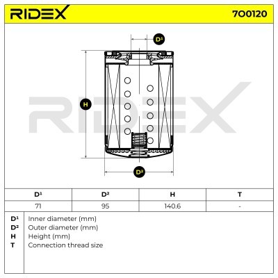 Filtr Oleju RIDEX 7O0120 7O0120 - foto 5