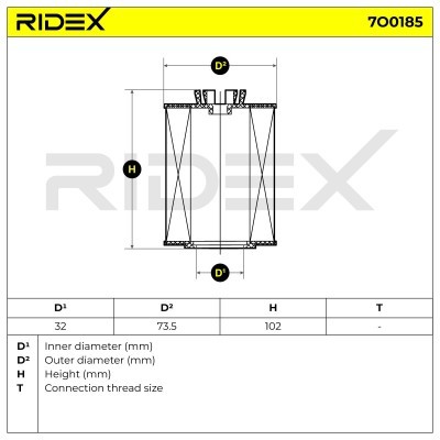 Filtr Oleju RIDEX 7O0185 7O0185 - foto 5
