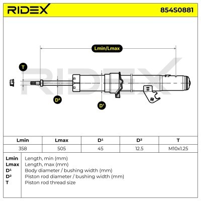 Amortyzator RIDEX 854S0881 854S0881 - foto 8