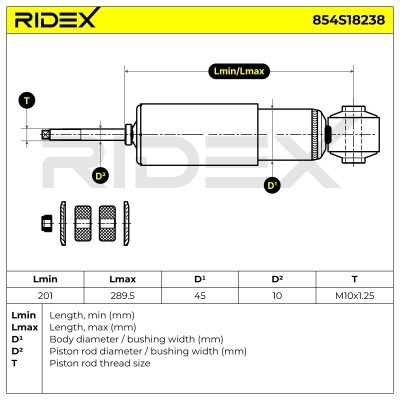 Amortyzator RIDEX 854S18238 854S18238 - foto 8