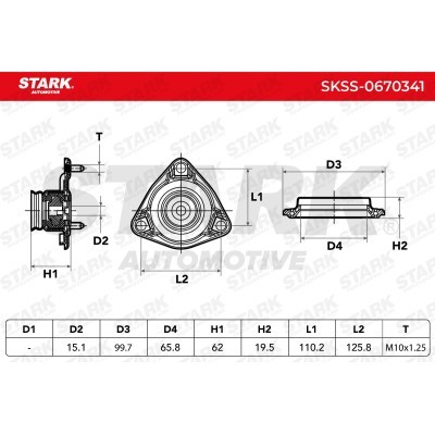 Mocowanie Amortyzatora Stark SKSS-0670341 SKSS-0670341 - foto 5