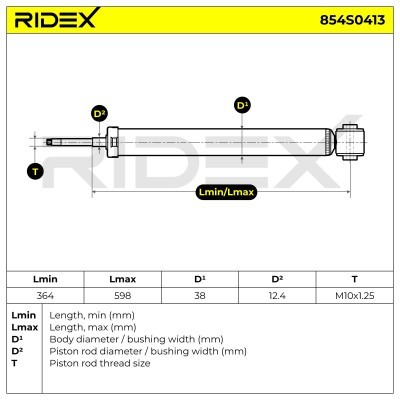 Amortyzator RIDEX 854S0413 854S0413 - foto 3