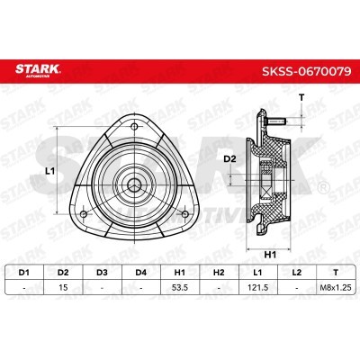 Mocowanie Amortyzatora Stark SKSS-0670079 SKSS-0670079 - foto 5