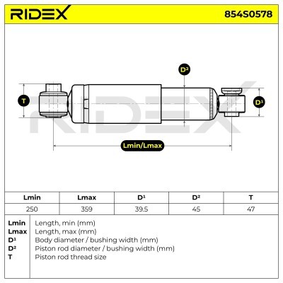 Amortyzator RIDEX 854S0578 854S0578 - foto 5