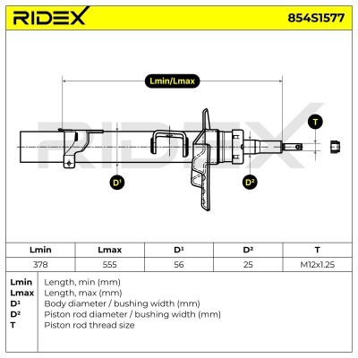 Amortyzator RIDEX 854S2077 854S2077 - foto 6