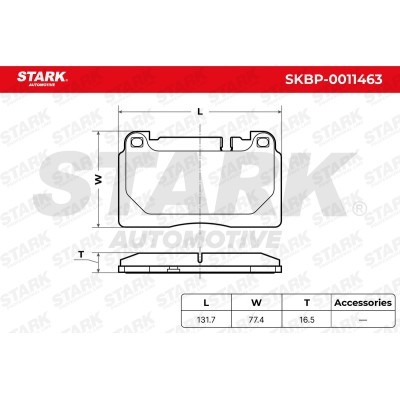 Klocki hamulcowe Stark SKBP-0011463 SKBP-0011463 - foto 5
