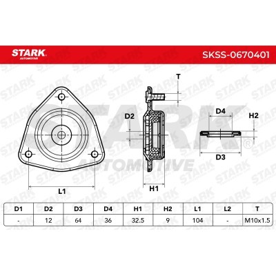 Mocowanie Amortyzatora Stark SKSS-0670401 SKSS-0670401 - foto 5