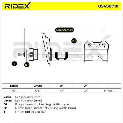 Amortyzator RIDEX 854S0718 854S0718 - foto 8