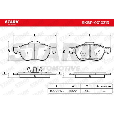 Klocki hamulcowe Stark SKBP-0010313 SKBP-0010313 - foto 4
