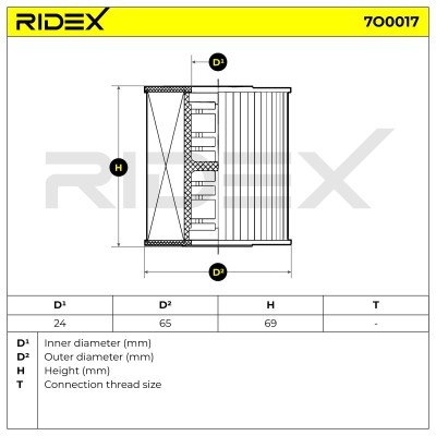 Filtr Oleju RIDEX 7O0017 7O0017 - foto 6