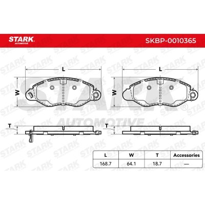 Klocki hamulcowe Stark SKBP-0010365 SKBP-0010365 - foto 3