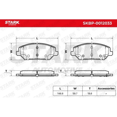 Klocki hamulcowe Stark SKBP-0012033 SKBP-0012033 - foto 5