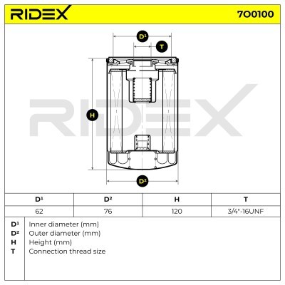 Filtr Oleju RIDEX 7O0100 7O0100 - foto 5