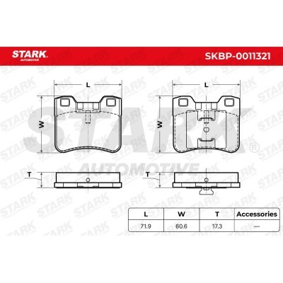 Klocki hamulcowe Stark SKBP-0011321 SKBP-0011321 - foto 6