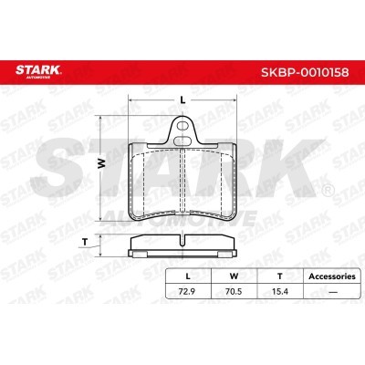 Klocki hamulcowe Stark SKBP-0010158 SKBP-0010158 - foto 3