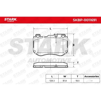 Klocki hamulcowe Stark SKBP-0011691 SKBP-0011691 - foto 5