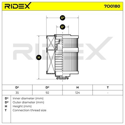Filtr Oleju RIDEX 7O0180 7O0180 - foto 7