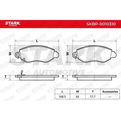 Klocki hamulcowe Stark SKBP-0010310 SKBP-0010310 - foto 3