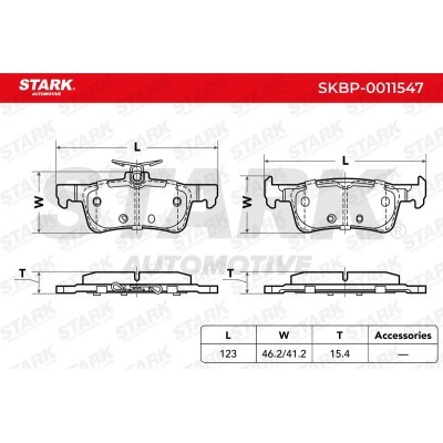 Klocki hamulcowe Stark SKBP-0011547 SKBP-0011547 - foto 4
