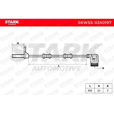Czujnik ABS Stark SKWSS-0350197 SKWSS-0350197 - foto 5