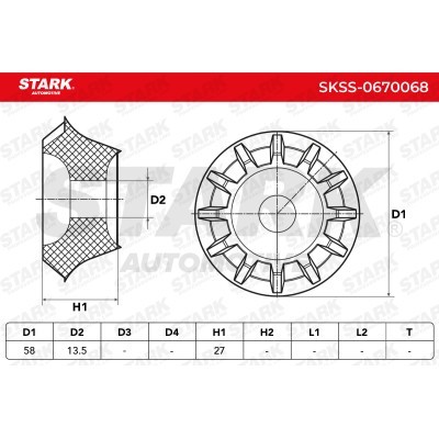Mocowanie Amortyzatora Stark SKSS-0670068 SKSS-0670068 - foto 6