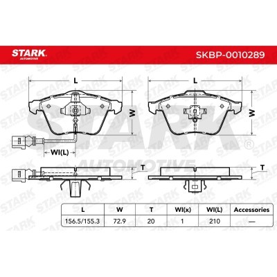 Klocki hamulcowe Stark SKBP-0010289 SKBP-0010289 - foto 3