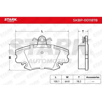 Klocki hamulcowe Stark SKBP-0011878 SKBP-0011878 - foto 3