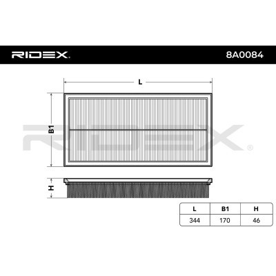Filtr Powietrza RIDEX 8A0084 8A0084 - foto 3