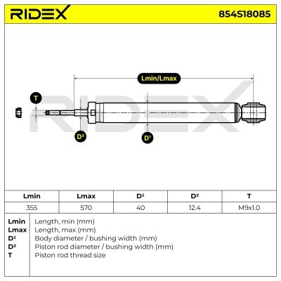 Amortyzator RIDEX 854S18085 854S18085 - foto 7