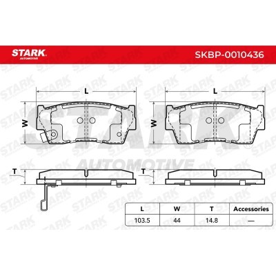 Klocki hamulcowe Stark SKBP-0010436 SKBP-0010436 - foto 3