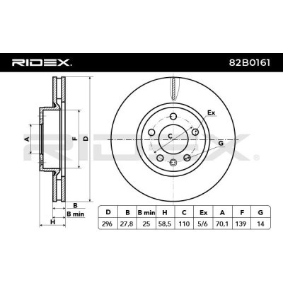 Tarcza hamulcowa RIDEX 82B0161 82B0161 - foto 7