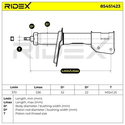 Amortyzator RIDEX 854S1423 854S1423 - foto 8